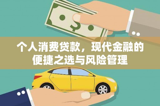 合浦个人消费贷款，现代金融的便捷之选与风险管理
