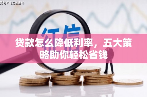 新晃贷款怎么降低利率，五大策略助你轻松省钱