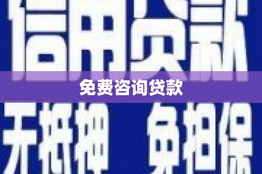 大甲免费咨询贷款