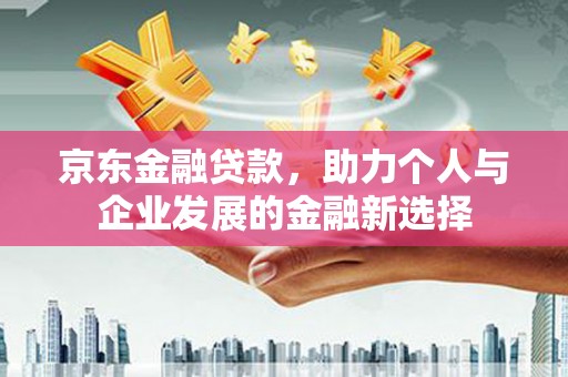 额济纳旗京东金融贷款，助力个人与企业发展的金融新选择
