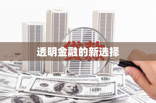 后里透明金融的新选择